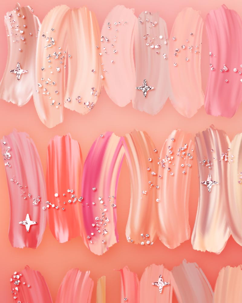 50 Shades of Rosé Wine-Inspired Color Palette & Brush Collection