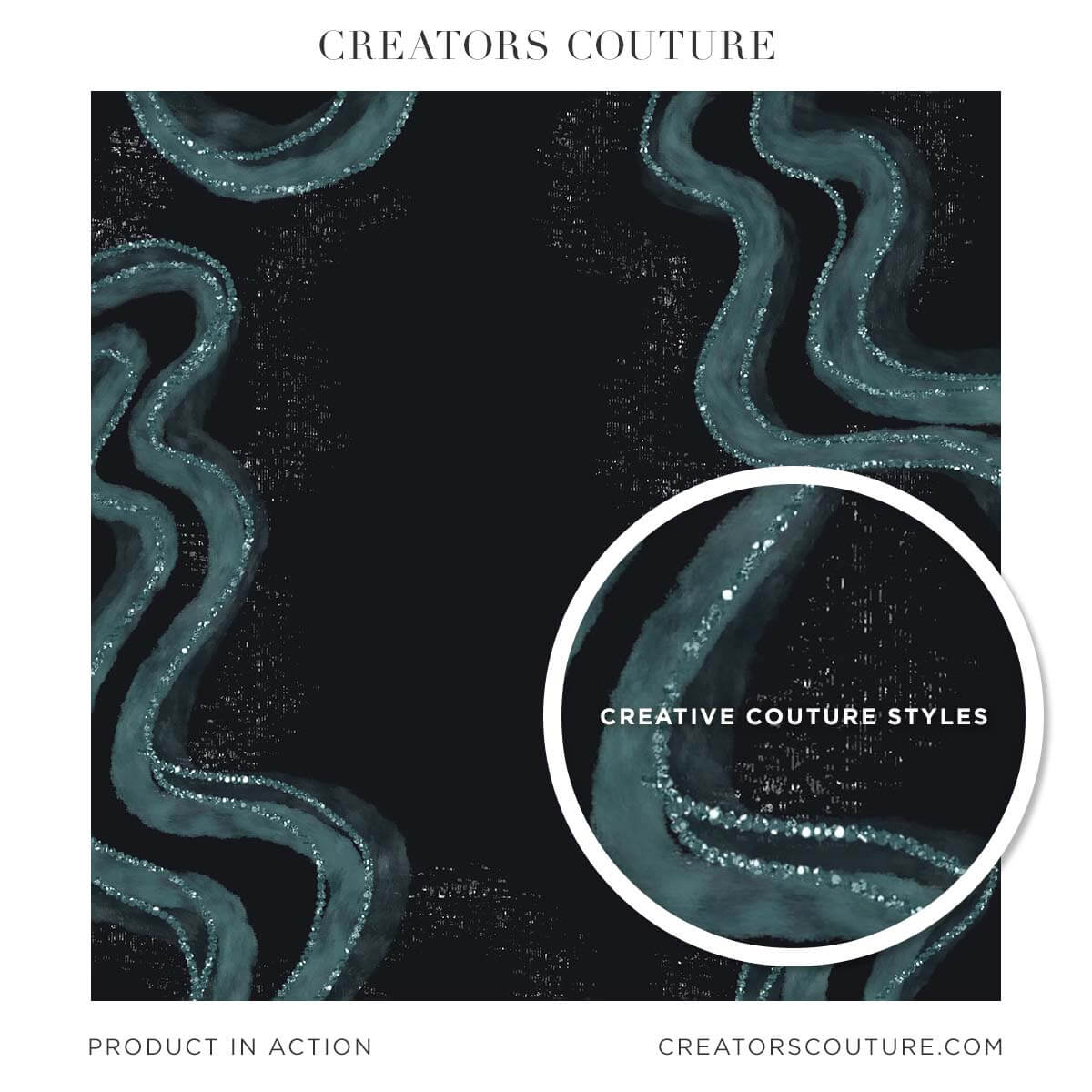 Blue and black watercolor background with sparkly accents