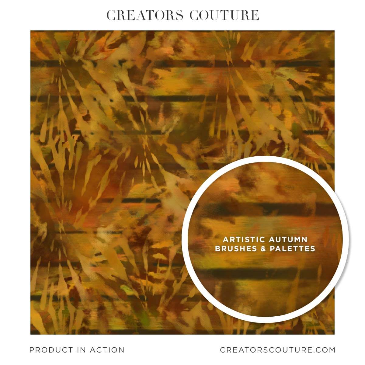 Abstract, digital background created Photoshop with multicolor, artistic brushes, tie-dye accents, and autumnal color palette