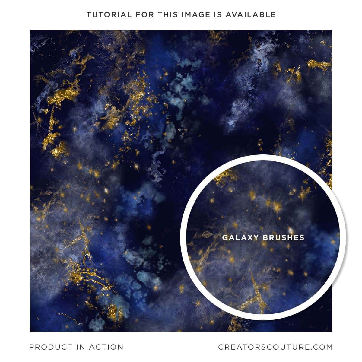 galaxy and space multicolor photoshop brushes, sapphire blue galaxy artwork