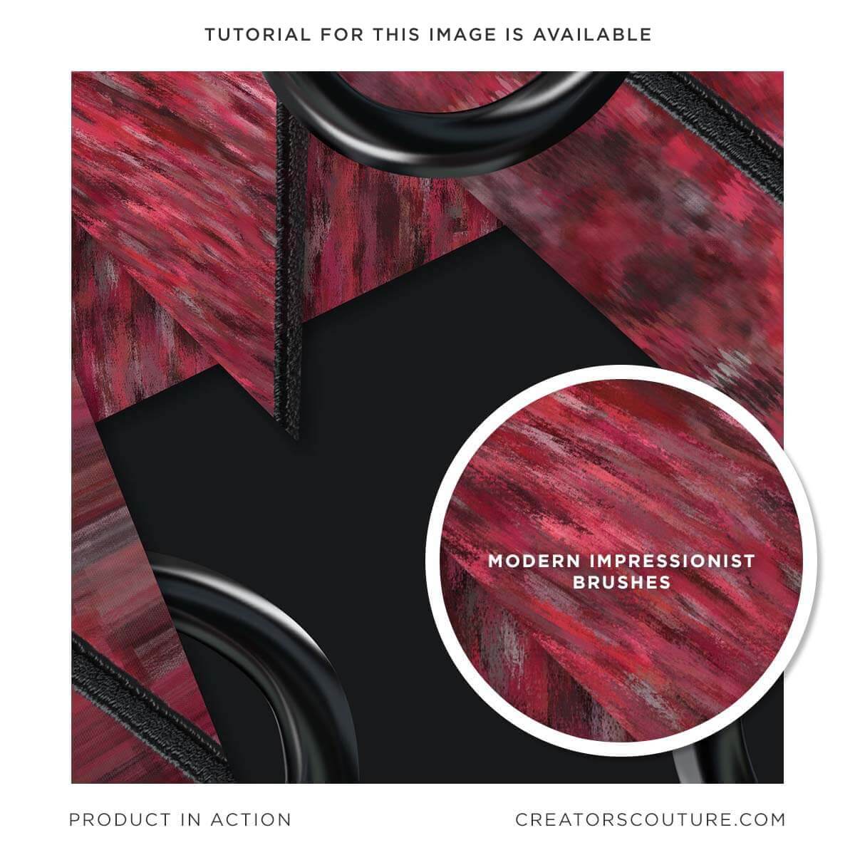 abstract digital background, red and black, close up of multicolor photoshop brush strokes