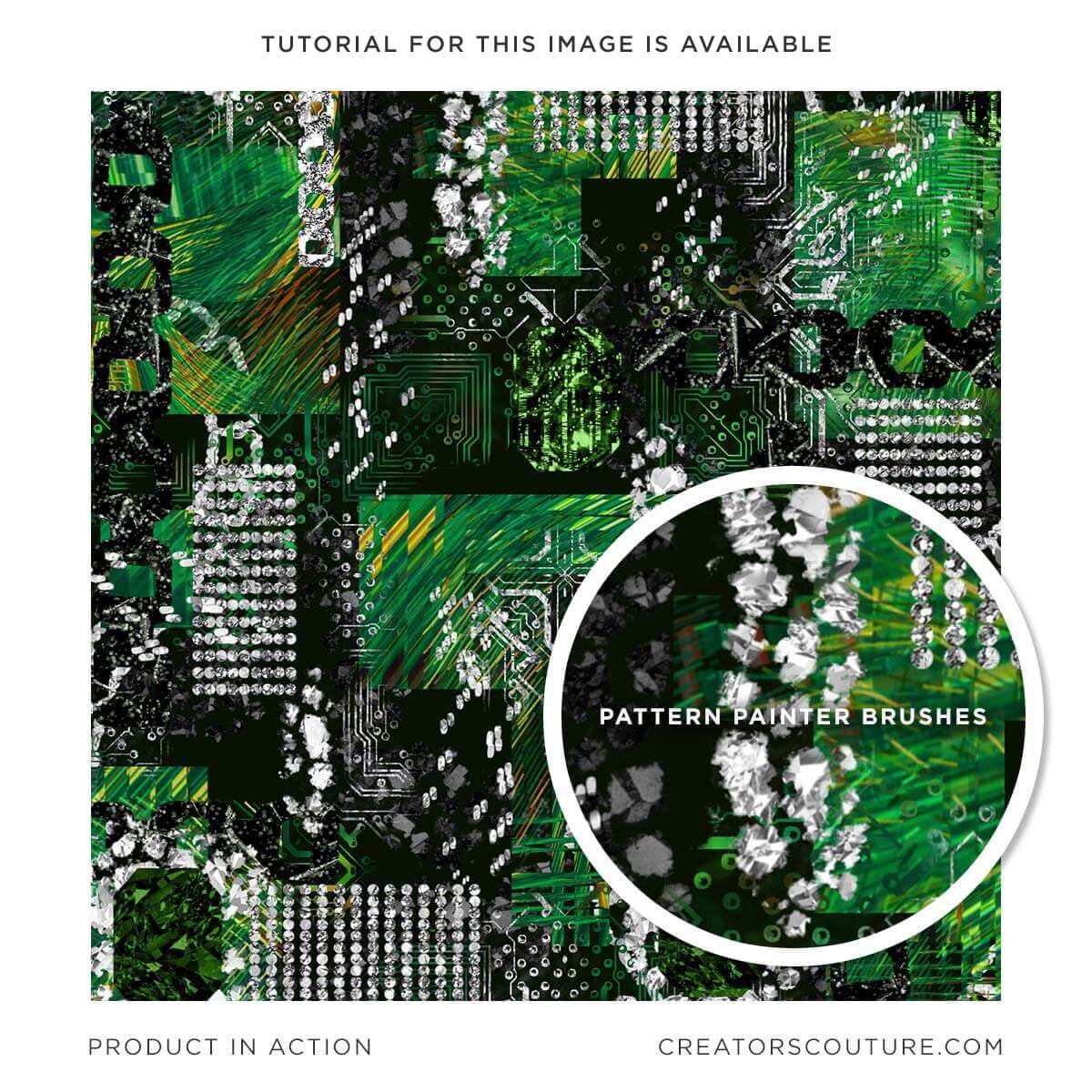 multicolor hand drawn pattern photoshop brushes, abstract jewel pattern