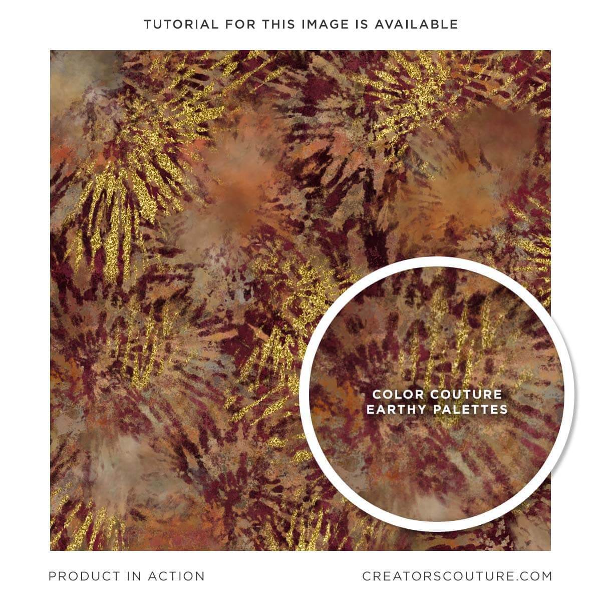 earthy multicolor photoshop brush color blends palettes, tie dye digital art background