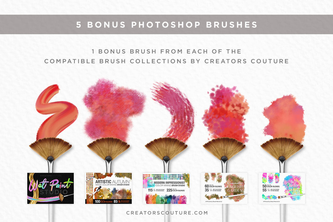 Color Couture "April Flowers" | Fashion Inspired Photoshop Brush Color Palettes - Creators Couture