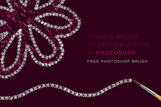Photoshop Tip: Using a brush to stroke a path + Free Jewel Trim Brush Download