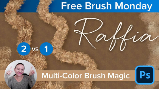 Free Raffia Photoshop Brush | Bonus Color Palettes & Tutorial