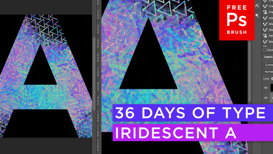 36 Days of Type Challenge & Free Adobe Photoshop Brushes!