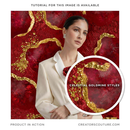 Gold & Unpolished Crystal, Gemstone & Jewel Digital Textures, ruby artwork illustration