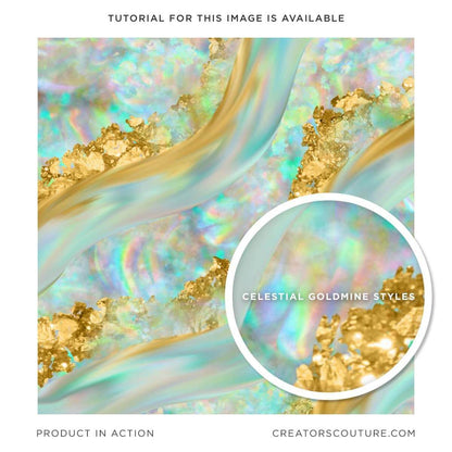 Gold & Unpolished Crystal, Gemstone & Jewel Digital Textures, opal texture artwork illustration