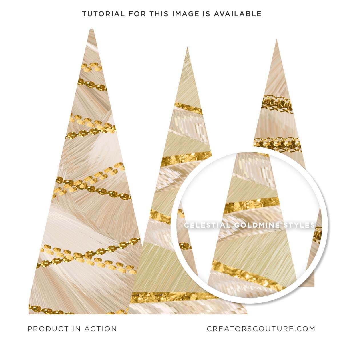 Gold & Unpolished Crystal, Gemstone & Jewel Digital Textures, raw metallic gold texture artwork, holiday trees