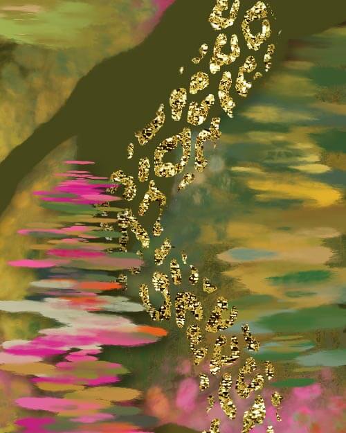 preview of leopard and animal print multicolor brushes, exotic illustration preview