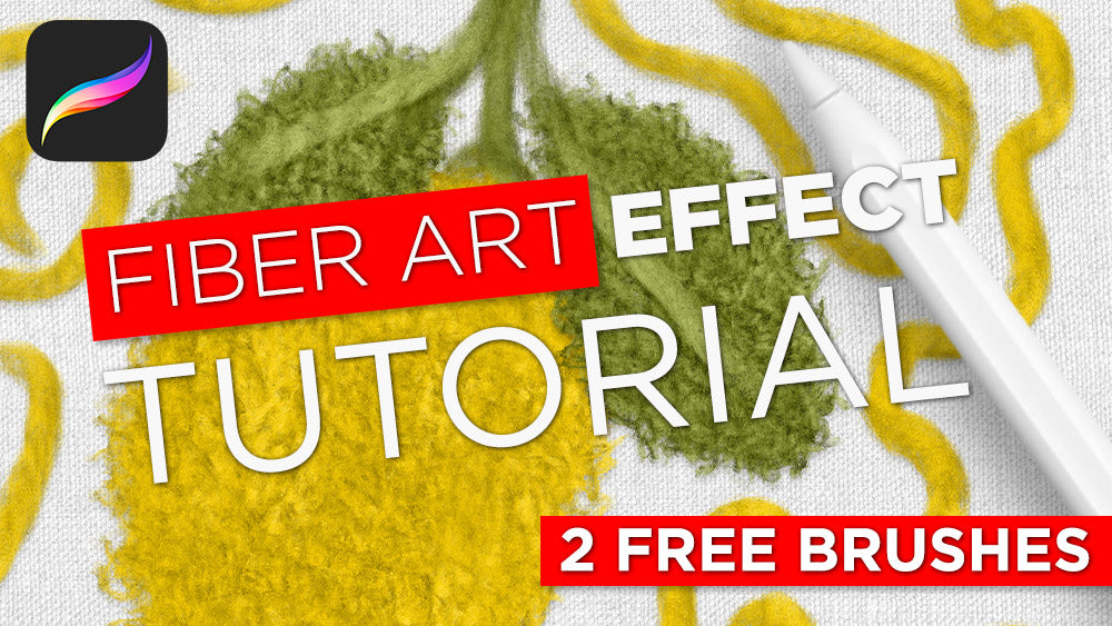 Realistic Fiber Effect Free Brush Sampler - For Photoshop & Procreate