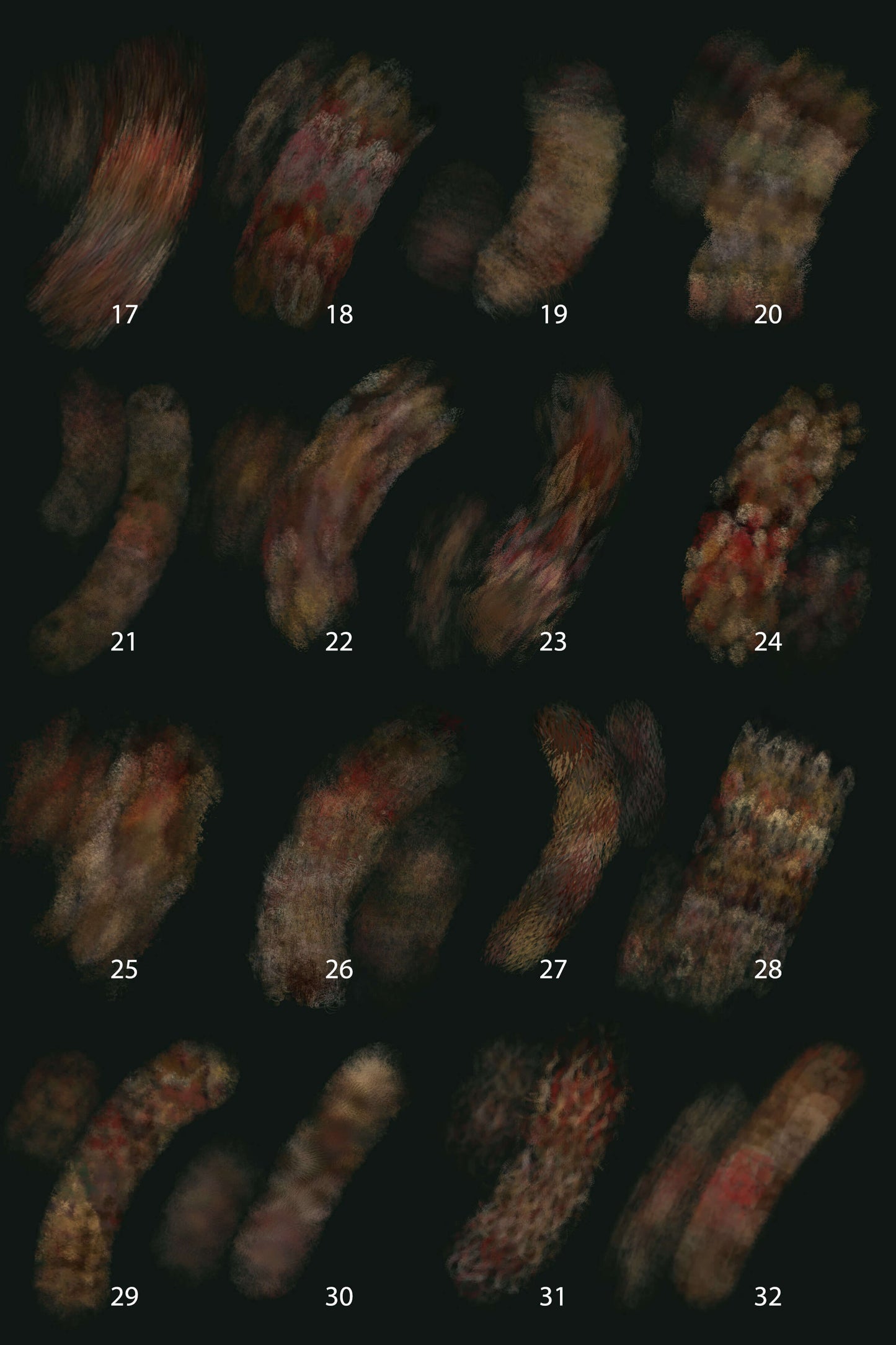 Fantastic Fiber Effect: Artistic Multicolor Photoshop Brushes Inspired by Textiles and Fiber Textures