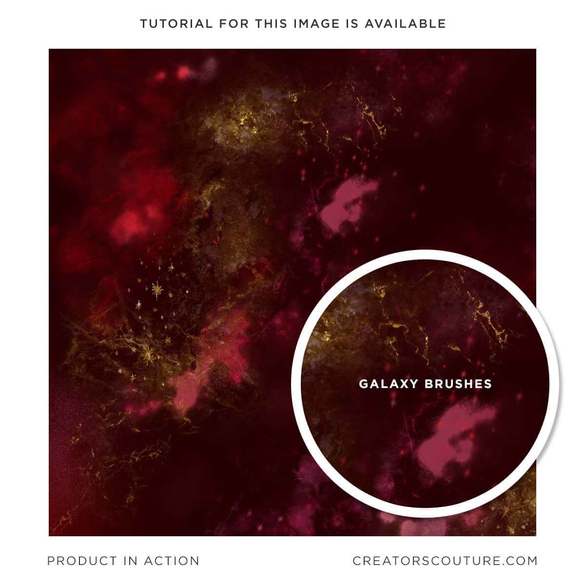 galaxy and space multicolor photoshop brushes, ruby galaxy illustration
