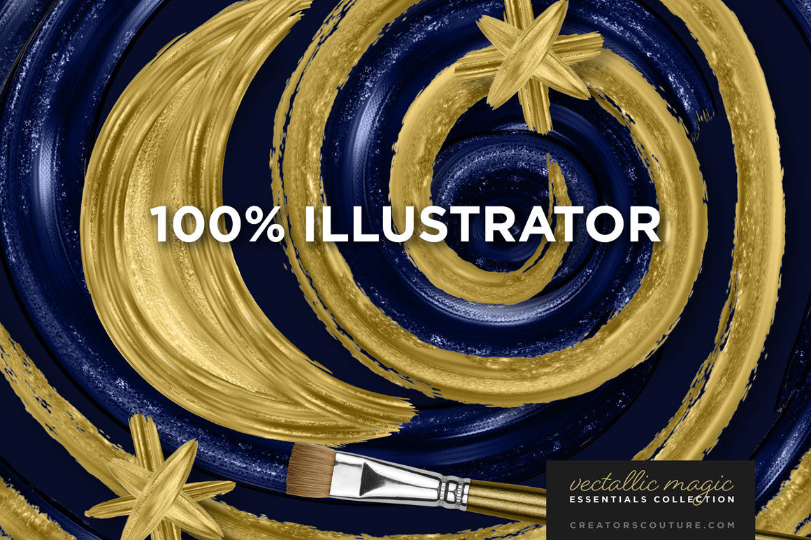 Vectallic Magic Illustrator Brush Revolution: The Essentials Collection - Creators Couture