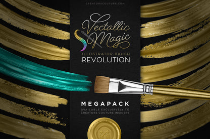 Vectallic Magic Illustrator Brush Revolution: The Megapack - Creators Couture