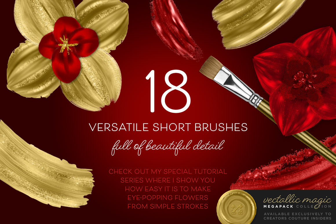 Vectallic Magic Illustrator Brush Revolution: The Megapack - Creators Couture