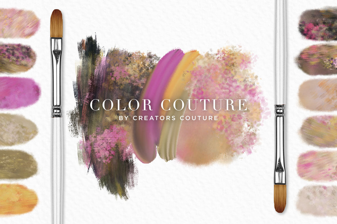 Color Couture "Day & Night" | Fashion Inspired Photoshop Brush Color Palettes