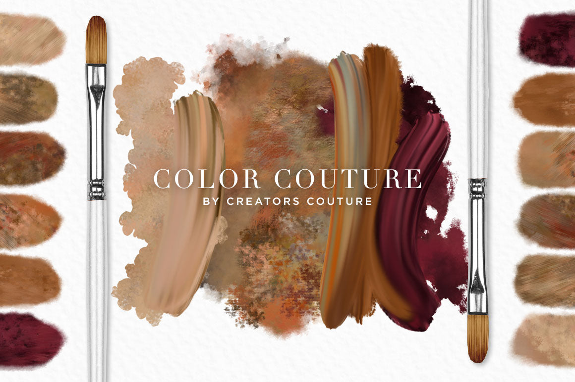 Color Couture "Earthy & Fantastical" | Fashion Inspired Photoshop Brush Color Palettes - Creators Couture
