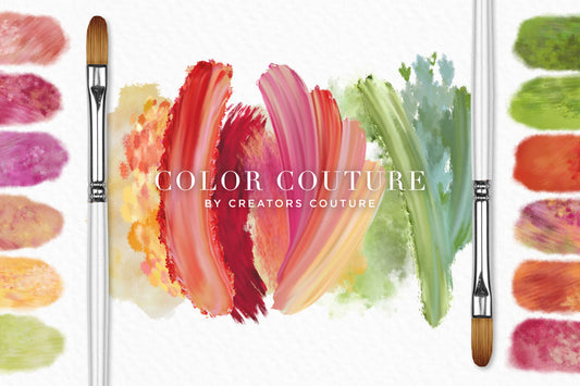 Color Couture "April Flowers" | Fashion Inspired Photoshop Brush Color Palettes - Creators Couture