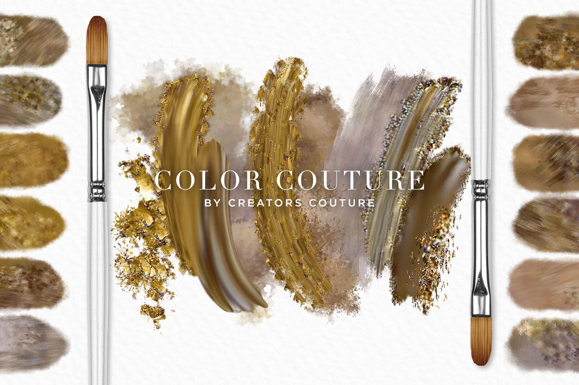 Color Couture "Gilded Undergrowth" | Fashion Inspired Photoshop Brush Color Palettes - Creators Couture