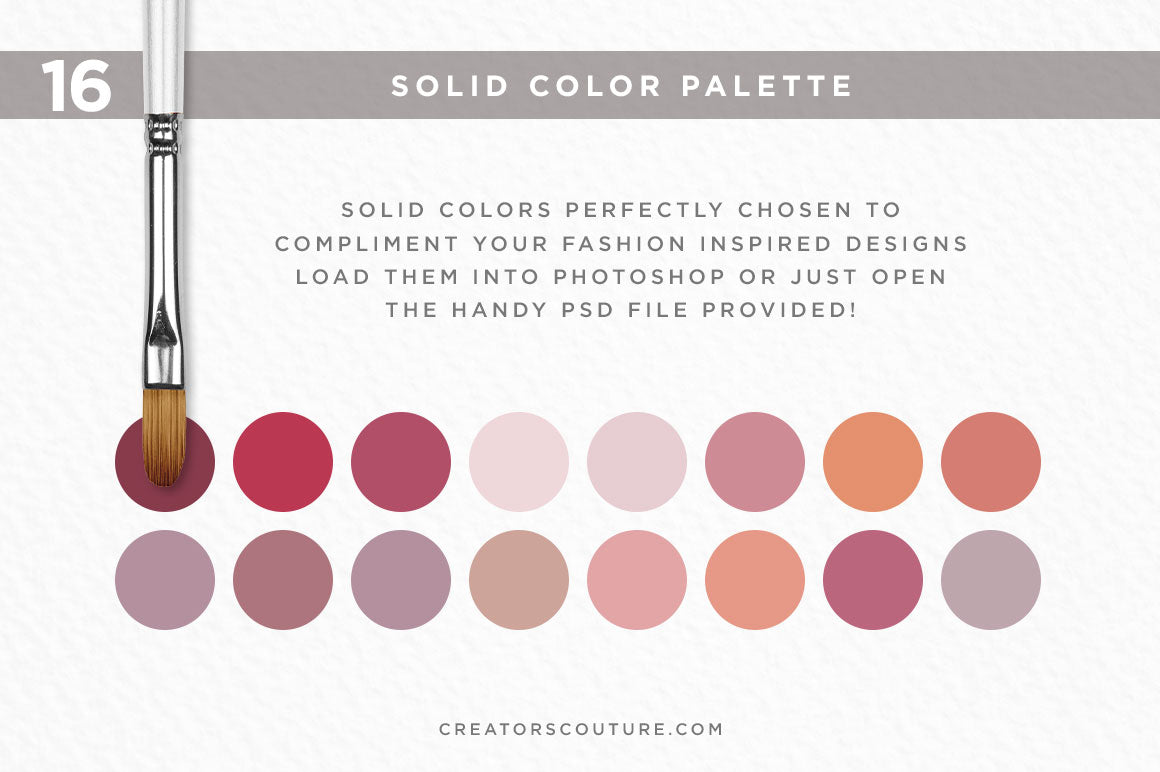 Color Couture "Pastel Perfection" | Fashion Inspired Photoshop Brush Color Palettes - Creators Couture