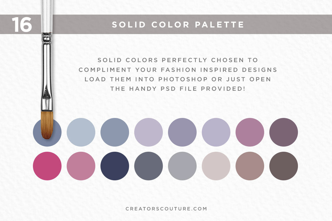 Color Couture "Sensational Sky" | Fashion Inspired Photoshop Brush Color Palettes - Creators Couture