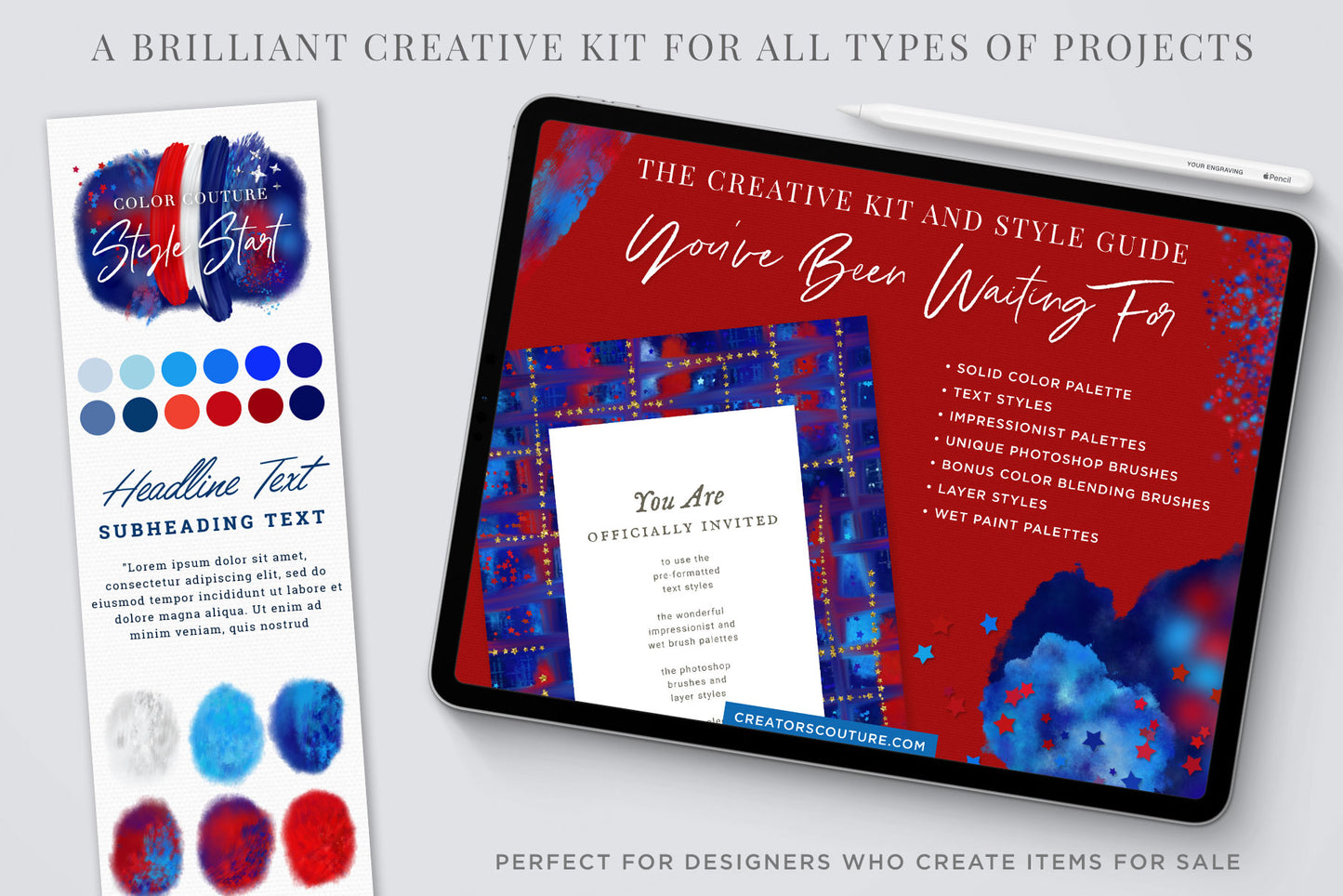 Style Start "Celebration" | Patriotic Creative Kit & Style Guide - Creators Couture