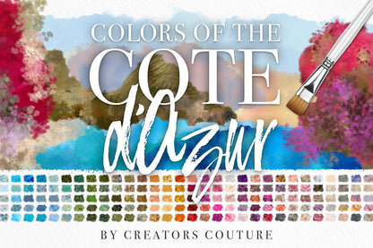 Colors of the Côte d'Azur Impressionist Photoshop Brush Color Palettes, cover image