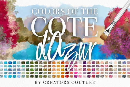 Colors of the Côte d'Azur Impressionist Photoshop Brush Color Palettes, cover image