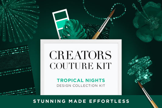 Tropical Nights Couture-Inspired Tropical Illustrations & Digital Papers, cover image