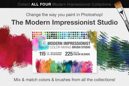 Colors of the Côte d'Azur Impressionist Photoshop Brush Color Palettes, sales image