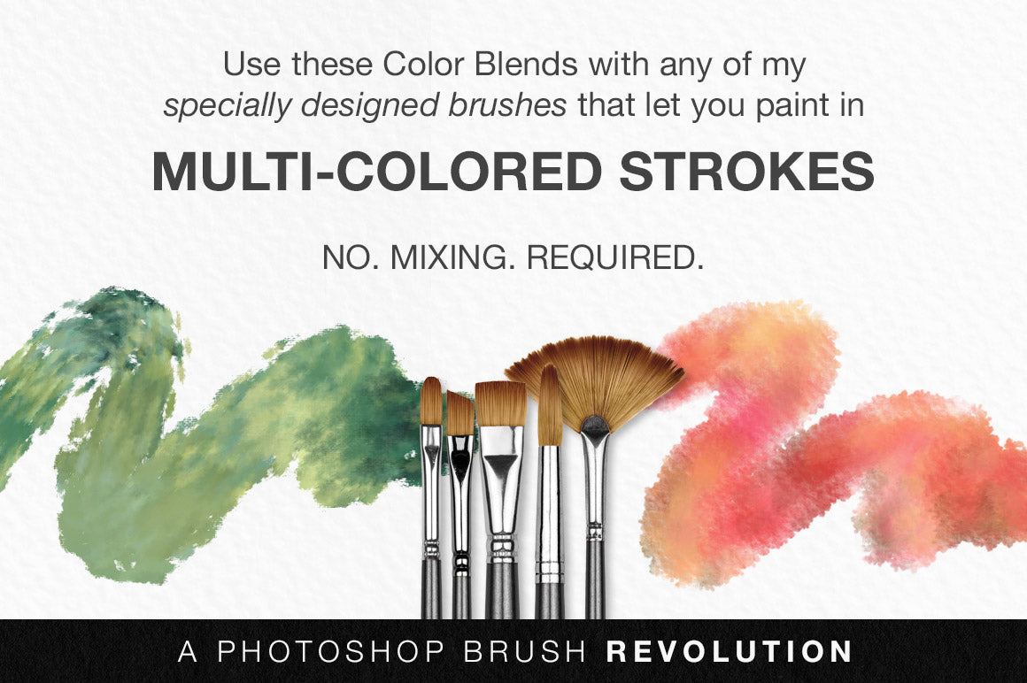 Colors of the Côte d'Azur Impressionist Photoshop Brush Color Palettes stroke preview