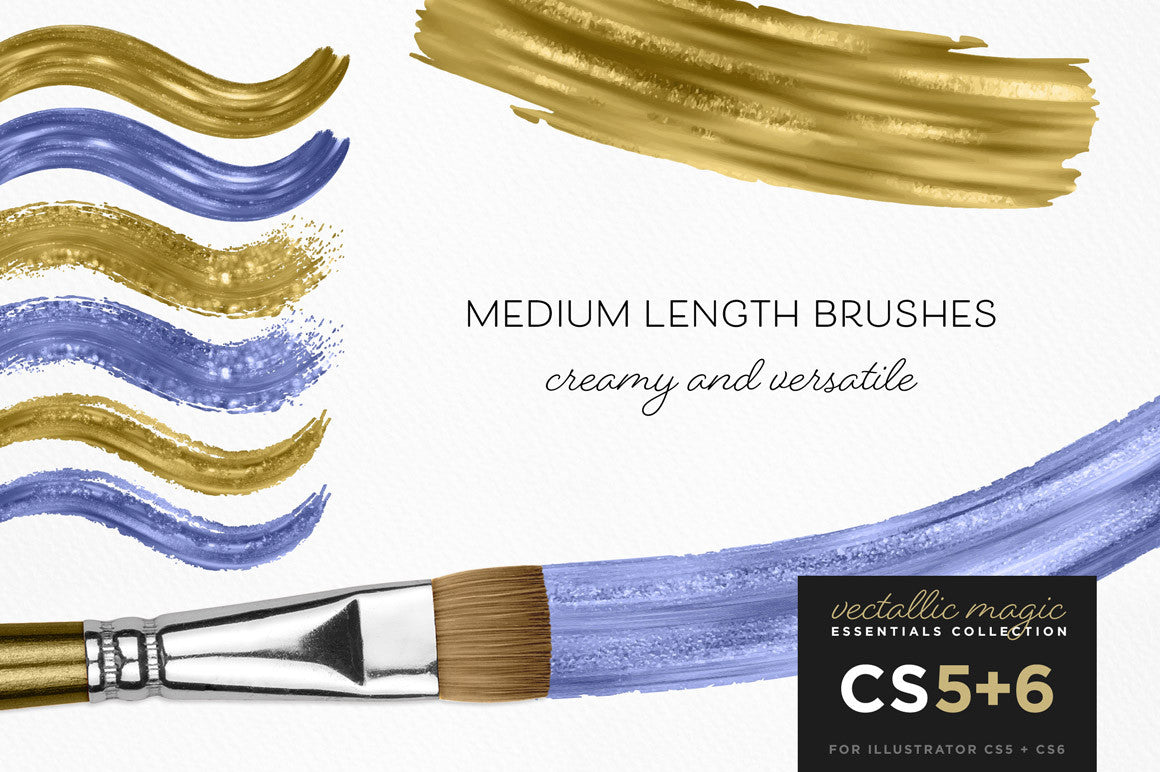 Vectallic Magic CS5+ Illustrator Brushes: The Essentials Collection - Creators Couture