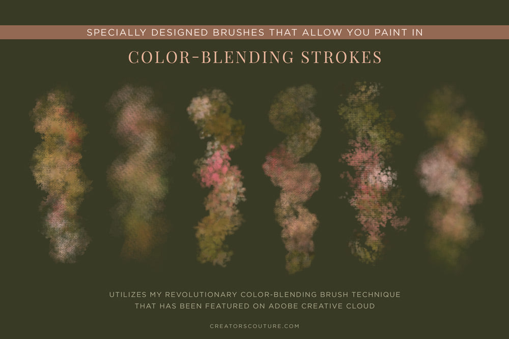 floral and foliage photoshop brushes for wedding and feminine designs brush stroke sample
