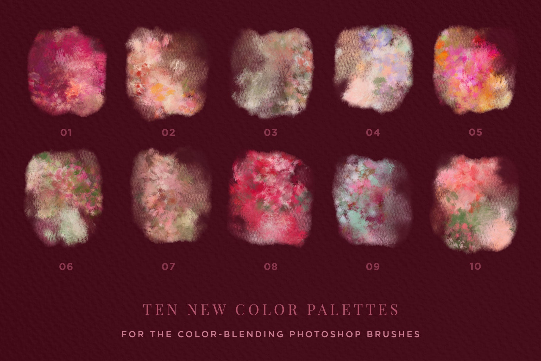 floral and lace wedding and feminine brushes for photoshop floral color palette