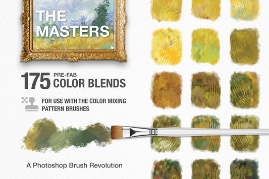 Impressionist Masters Color Blends Palette Collection & Photoshop Brush Sampler cover graphic