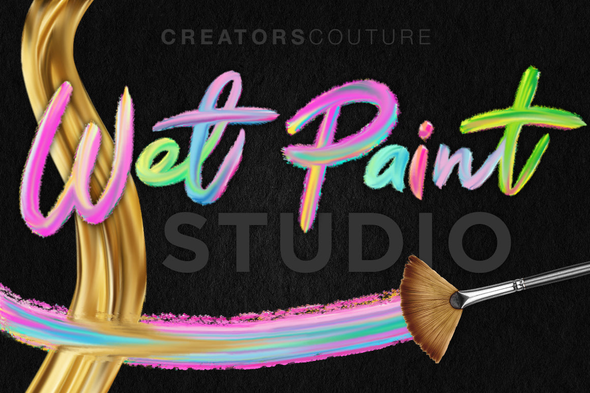 Wet Paint Photoshop Color-Blending Mixer Brushes cover image