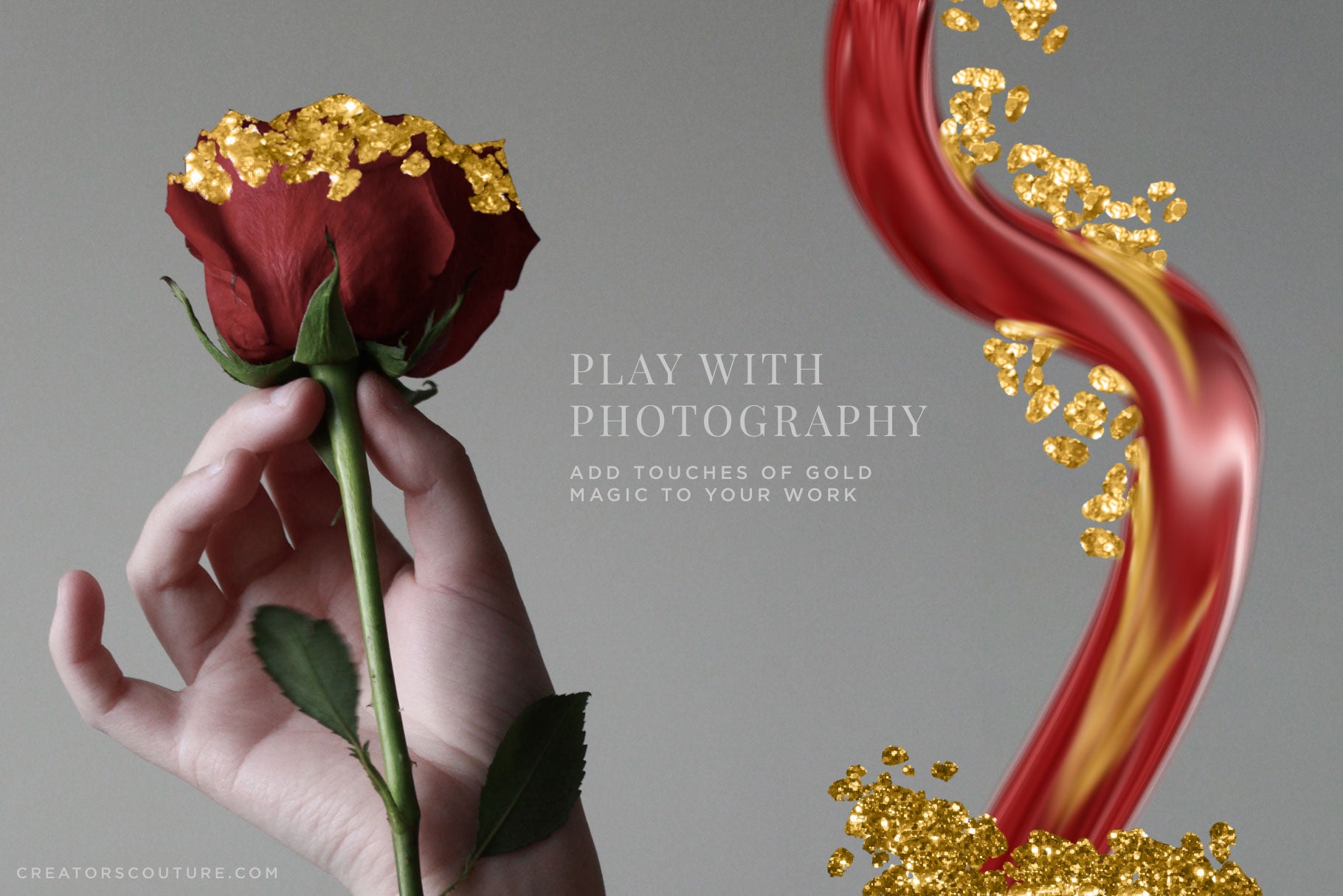 add gold touches to your photography with gold photoshop brushes