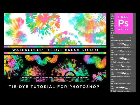 Cover image of tie-dye tutorial for Photoshop 