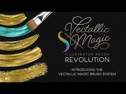 Vectallic Magic Illustrator Brush Revolution: The Megapack