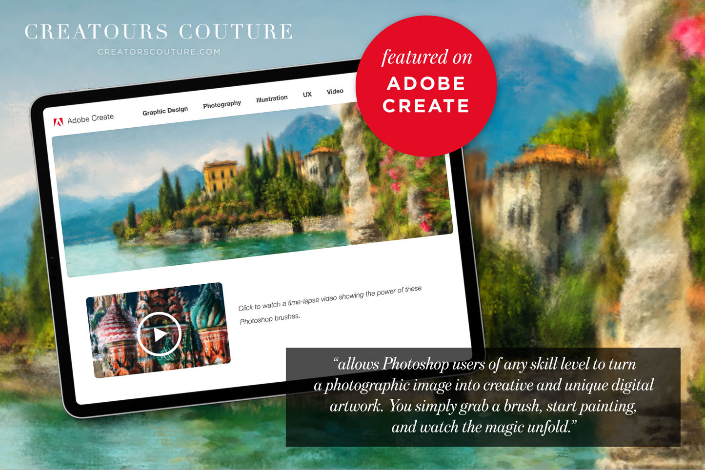 impressionist painting effect photoshop brush studio, featured on Adobe Creative Cloud