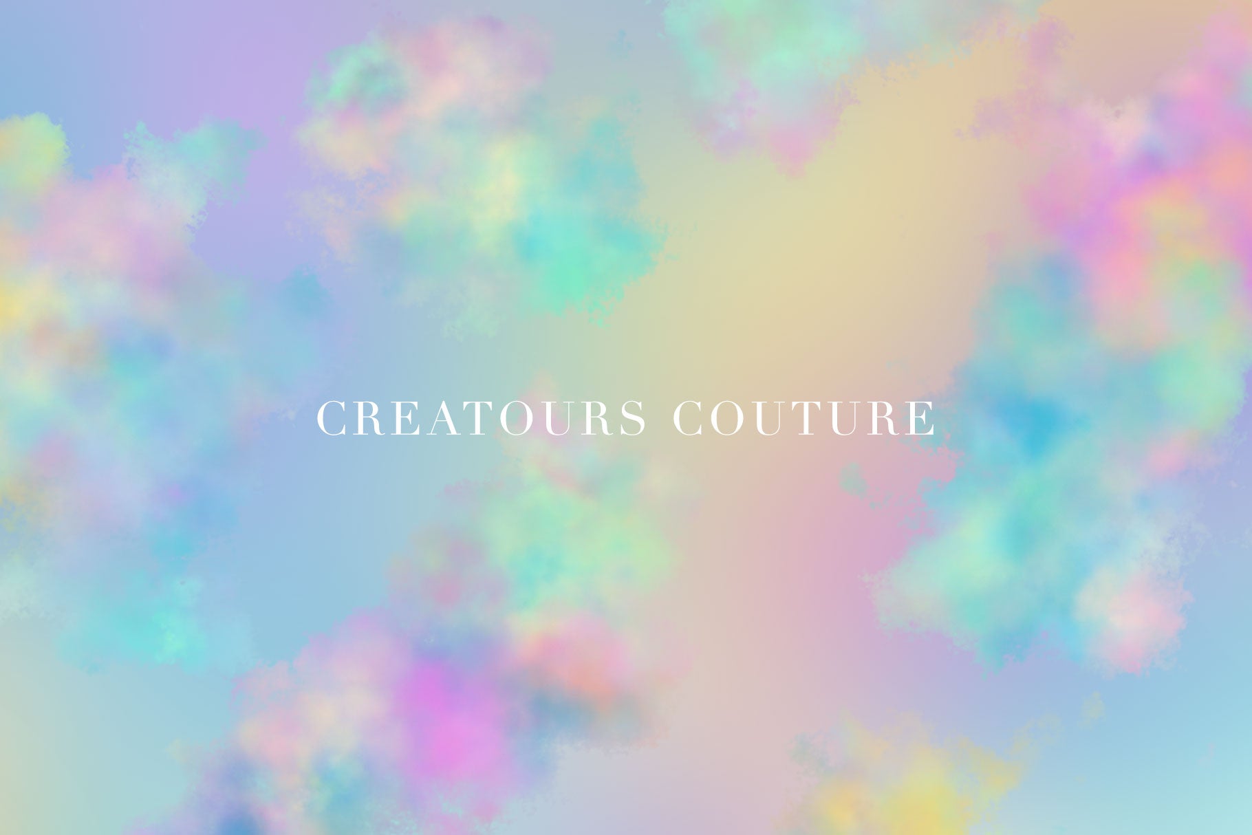 Ethereal Pastel Clouds Digital Watercolor Backgrounds, creators couture