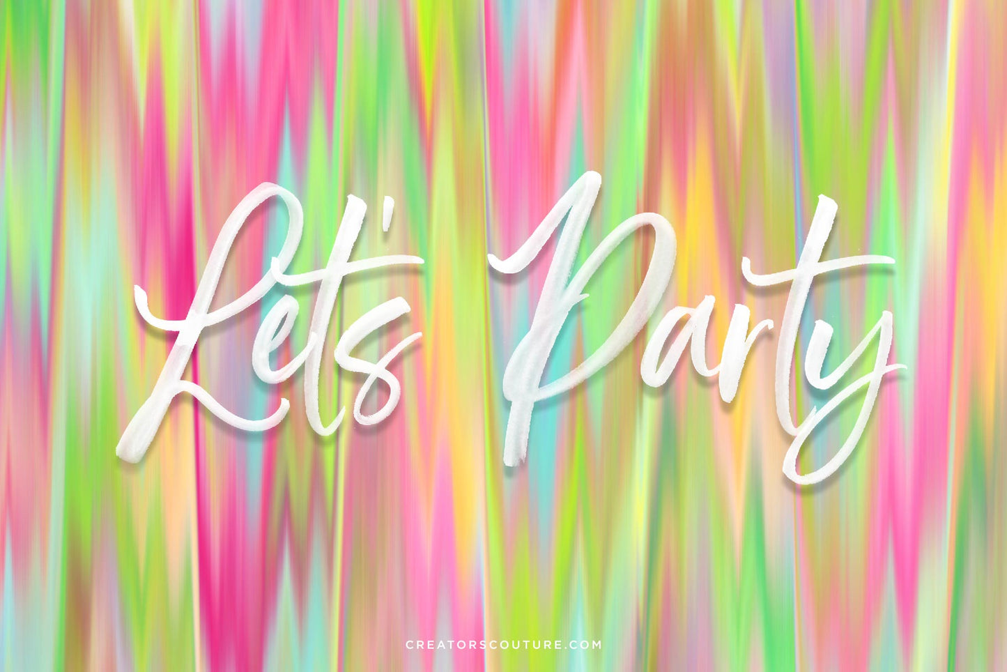 Ikat Inspired 'Palm Beach' Wet Paint Digital Backgrounds, party graphic