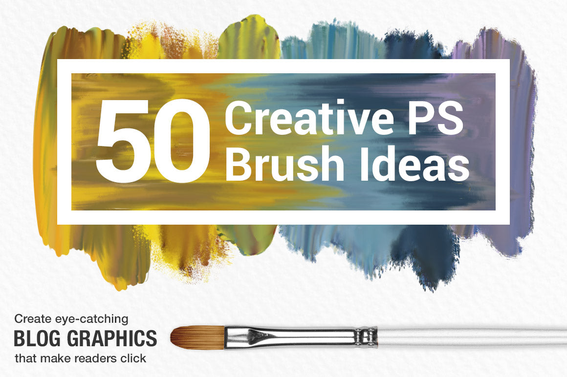 Wet Paint Photoshop Color-Blending Mixer Brushes, create painted blog graphics