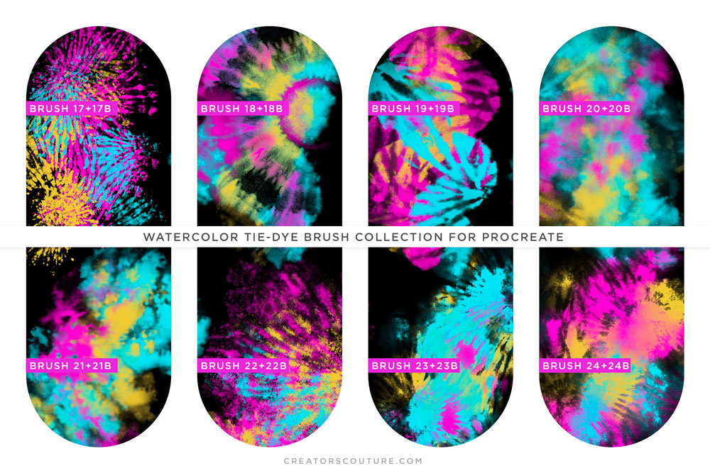 Procreate Tie-Dye Brush chart 3