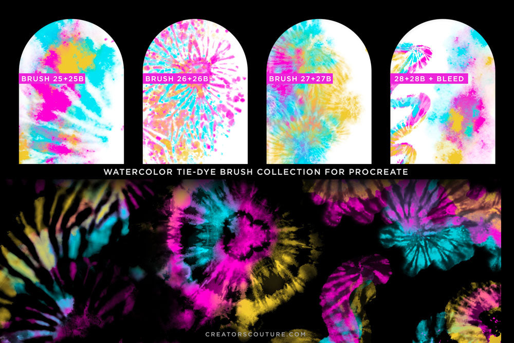 Procreate Tie-Dye Brush chart 4