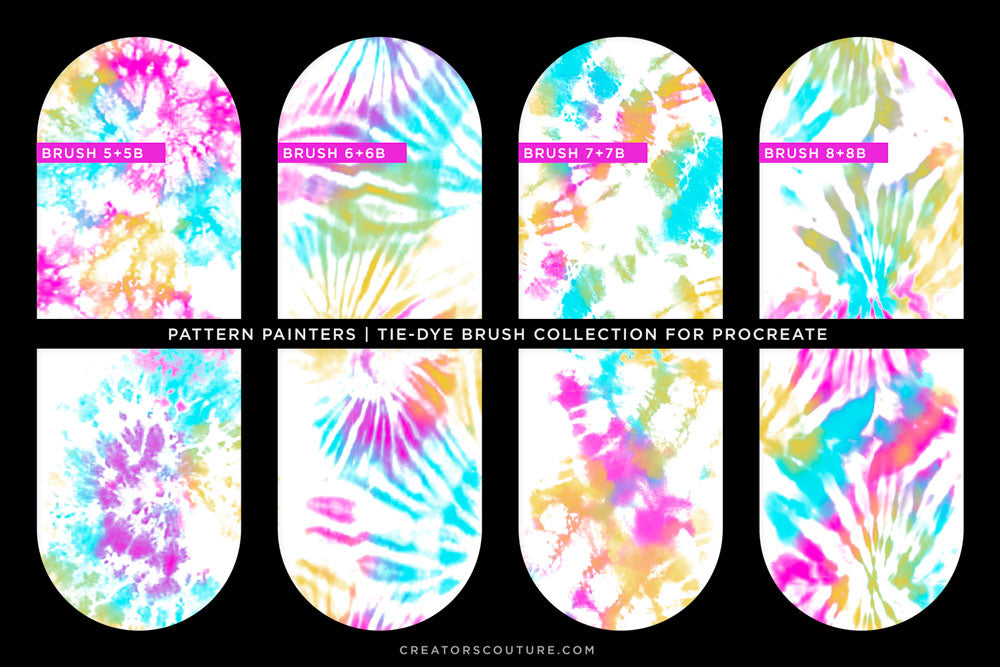 Procreate Tie-Dye Brush pattern chart 2