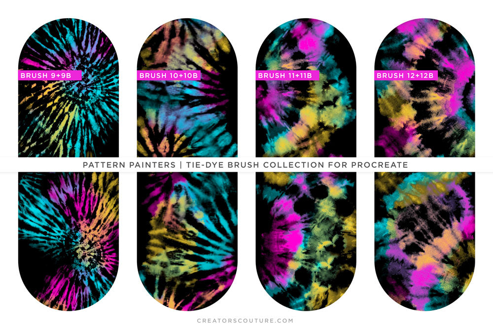 Procreate Tie-Dye Brush pattern chart 3