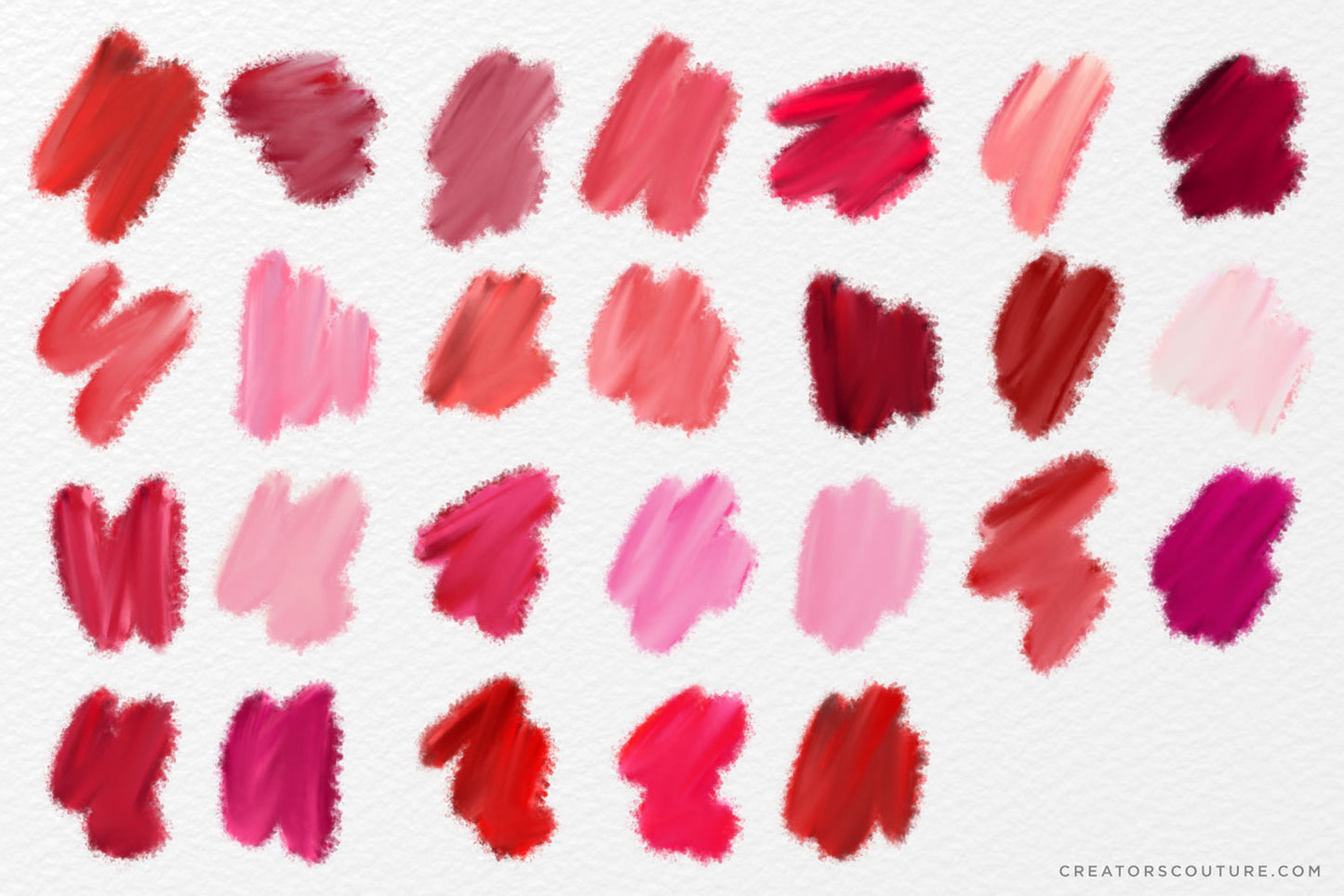 Valentine's Day Photoshop Brush Palettes, Heart Shaped Stamp Brushes, & Ready-Made Backgrounds
